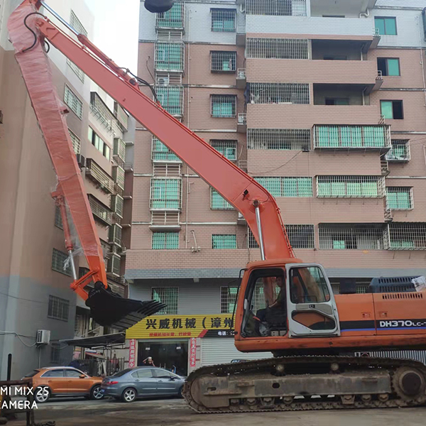 Excavadora de orugas de brazo largo para maquinaria de construcción grande Doosan DH370 20m