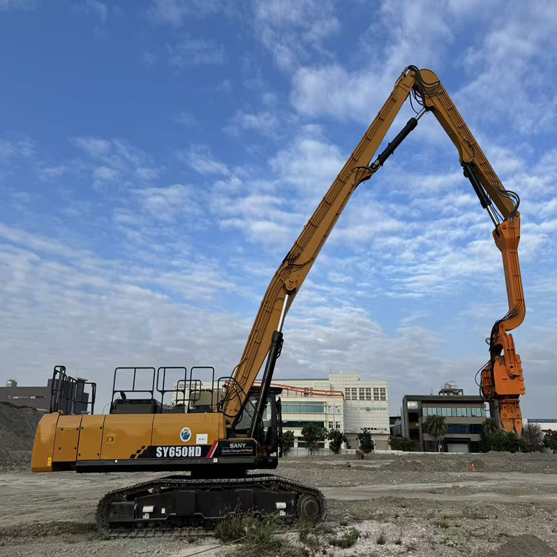 Customized SY650HD Excavator Piling Boom | Heavy-Duty Pile Driving Arm for SANY 65 Ton Excavators