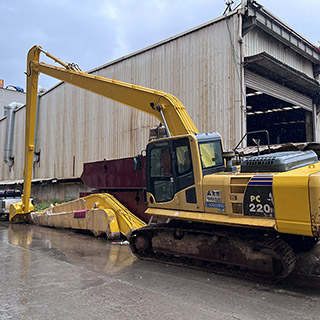 PC220 Excavator Long Reach Boom | Custom Extended Arm for Dredging & Deep Excavation