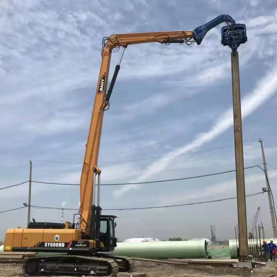 Heavy Duty Piling Arm Excavator for Deep Foundation Projects Customized SY600HD