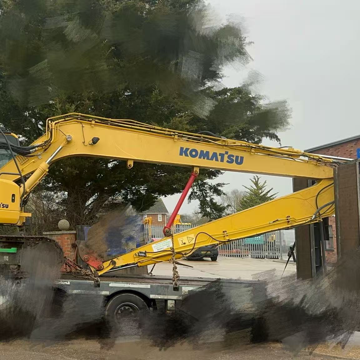 Pluma y brazo de excavadora de largo alcance PC138 para dragado y excavación profunda